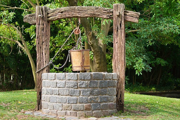 Antique Water Well With a Rope and a Bucket Certified Residential and Commercial Inspections